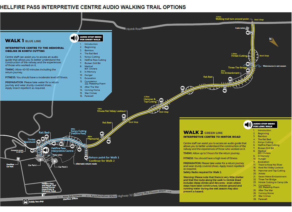 Map of the audio guide