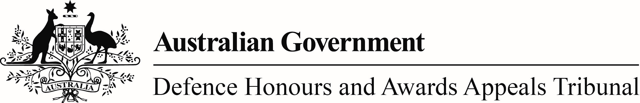 Logo for the Defence Honours and Awards Appeals Tribunal