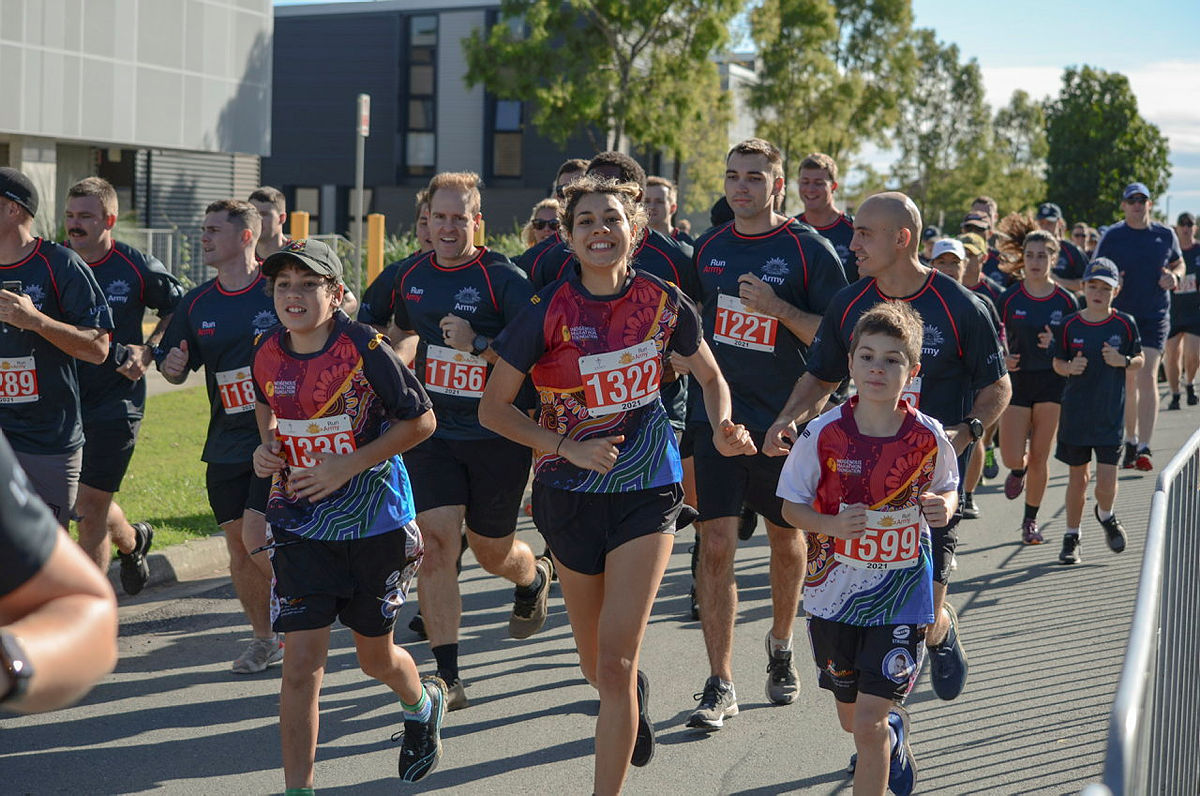 A lot of people on a fun run