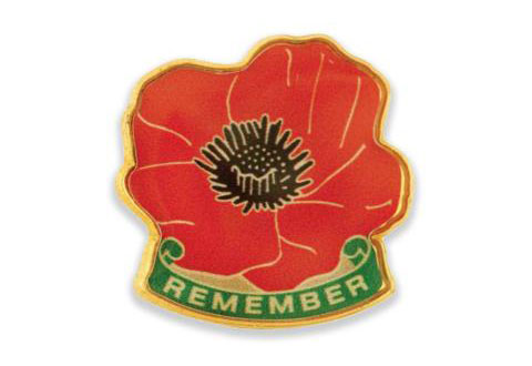 red poppy pin