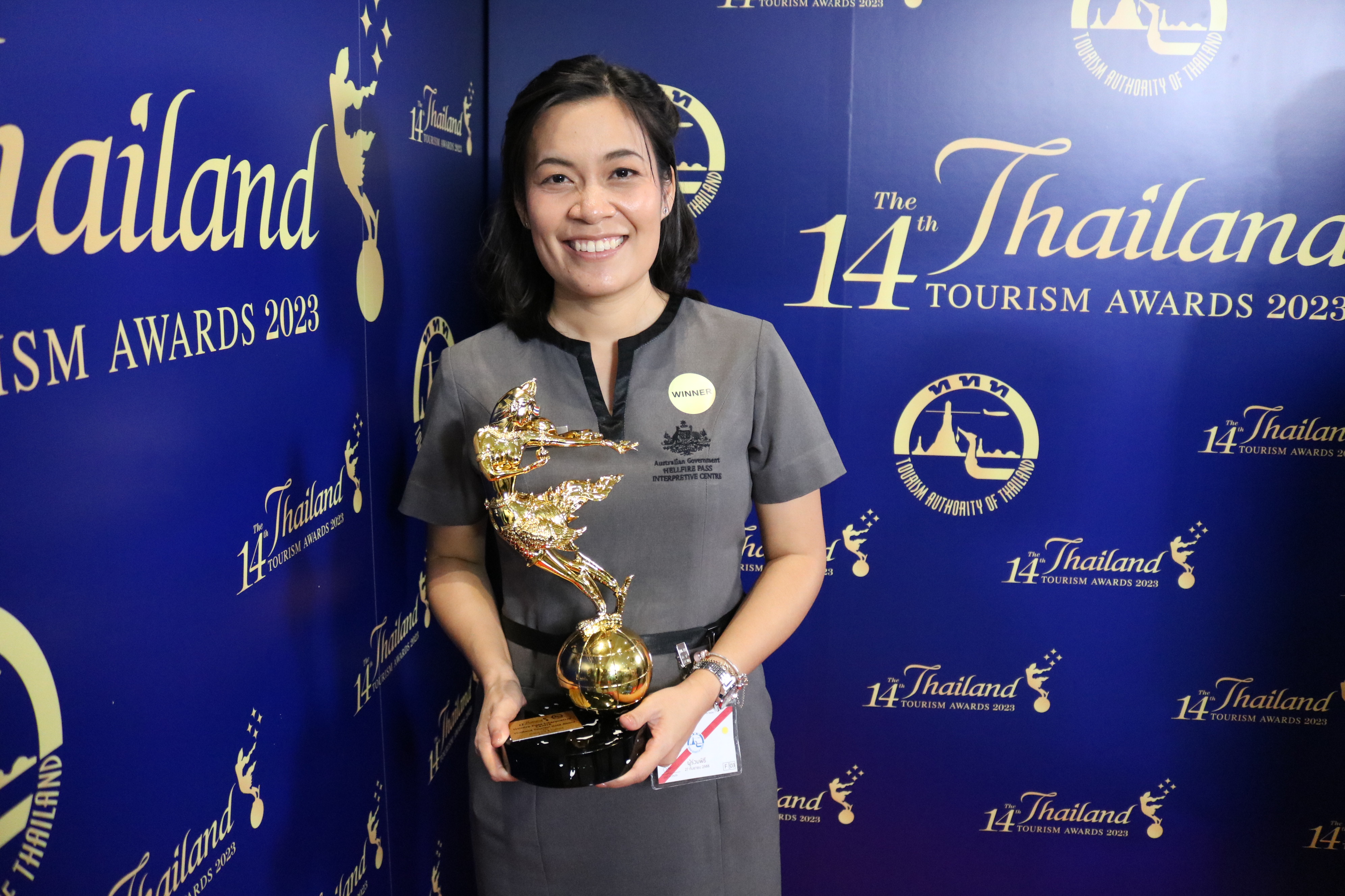 Recipient with Thailand Tourism award for Hellfire Pass Interpretive Centre