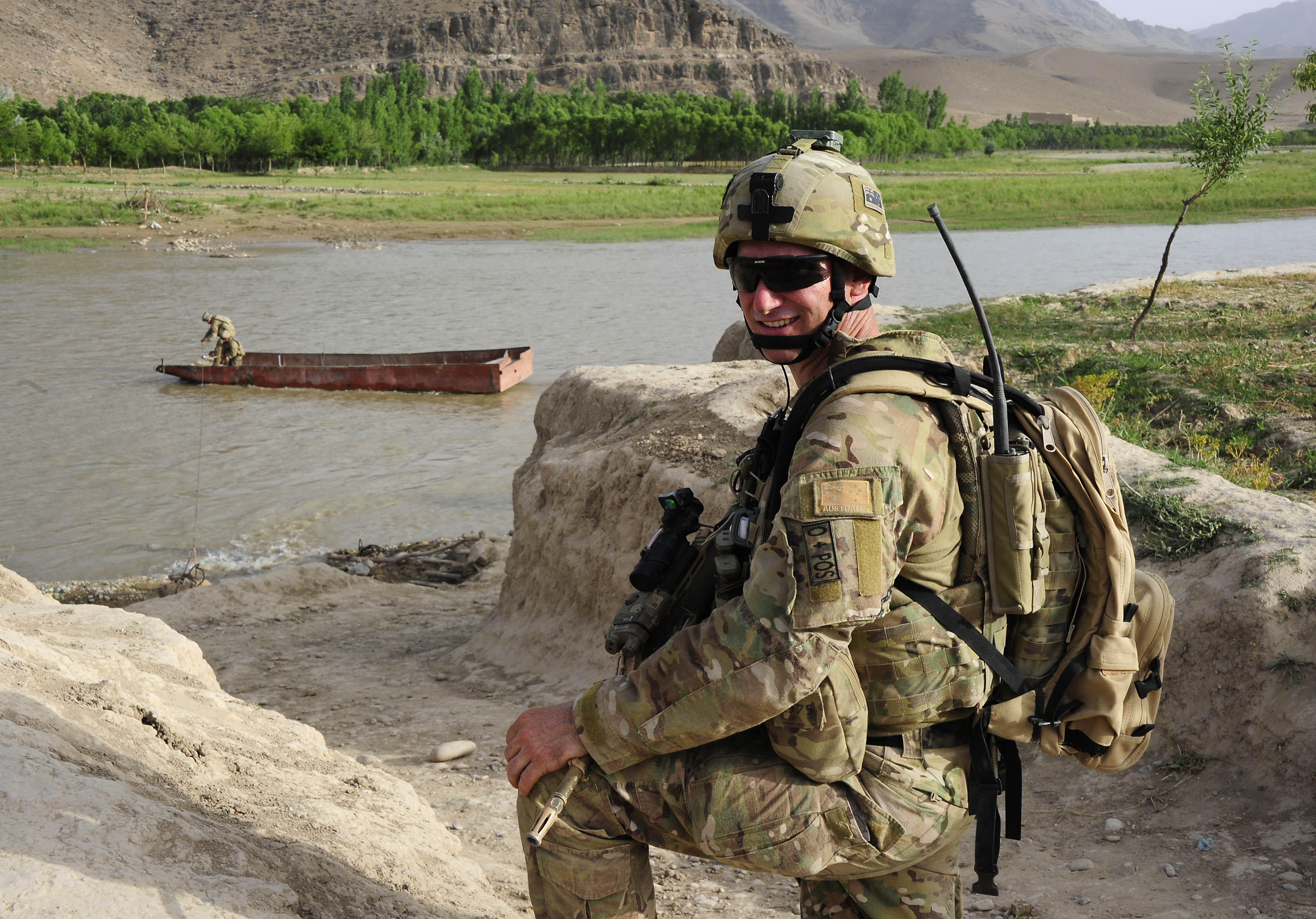 Kahlil Fegan as a Lieutenant-Colonel in Afghanistan (Defence)