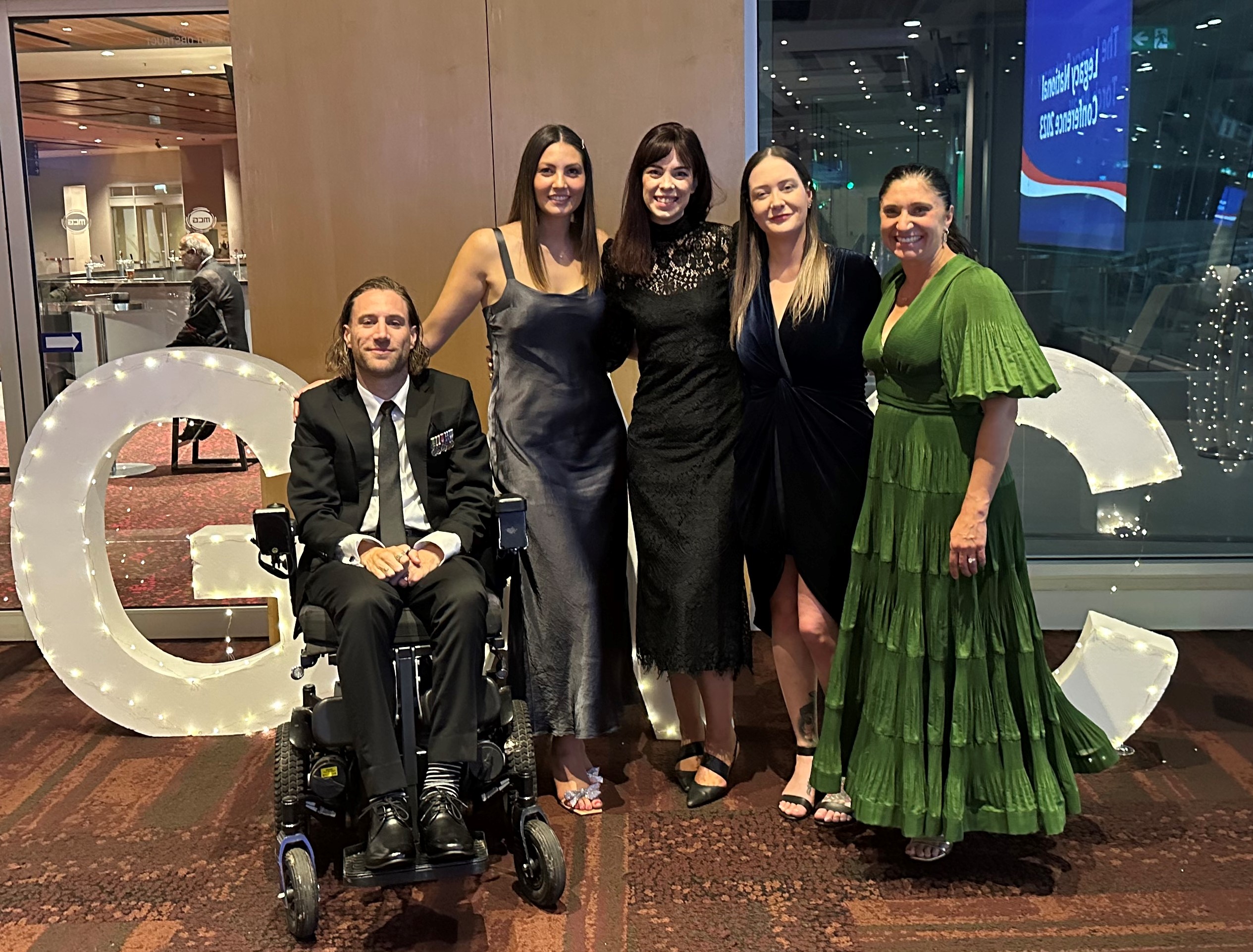 With fellow attendees of the Legacy Centenary Dinner in Melbourne