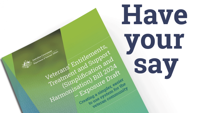 Veterans' Legislation Reform consultation