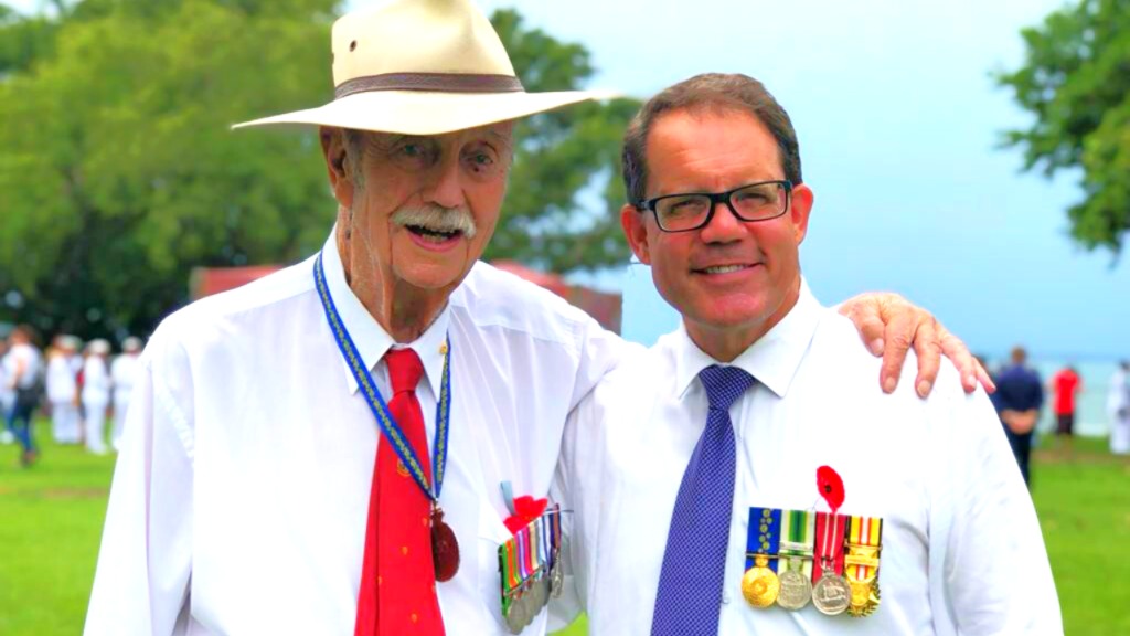 The Honourable Keith John Austin Asche AC KC (left) and Luke Gosling OAM MP, Special Envoy for Defence, Veterans' Affairs and Northern Australia