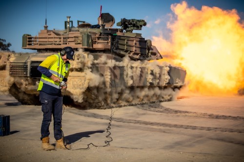 Abrams tanks