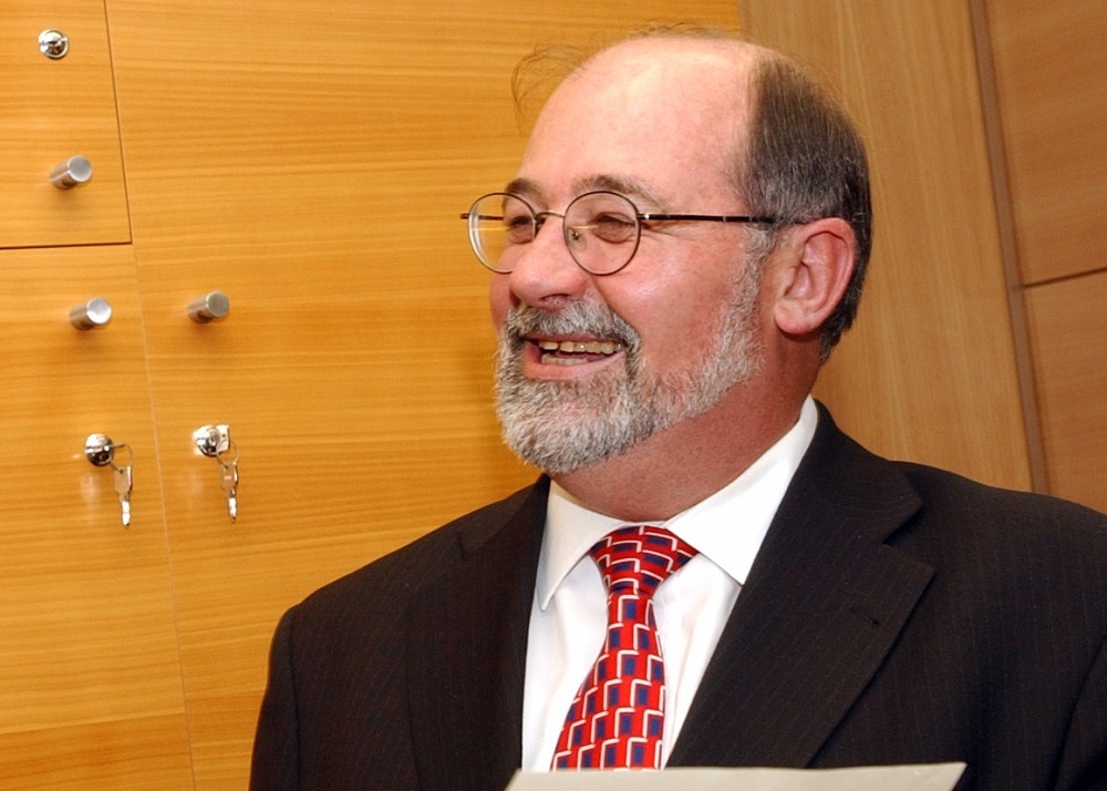 Smiling middle aged man