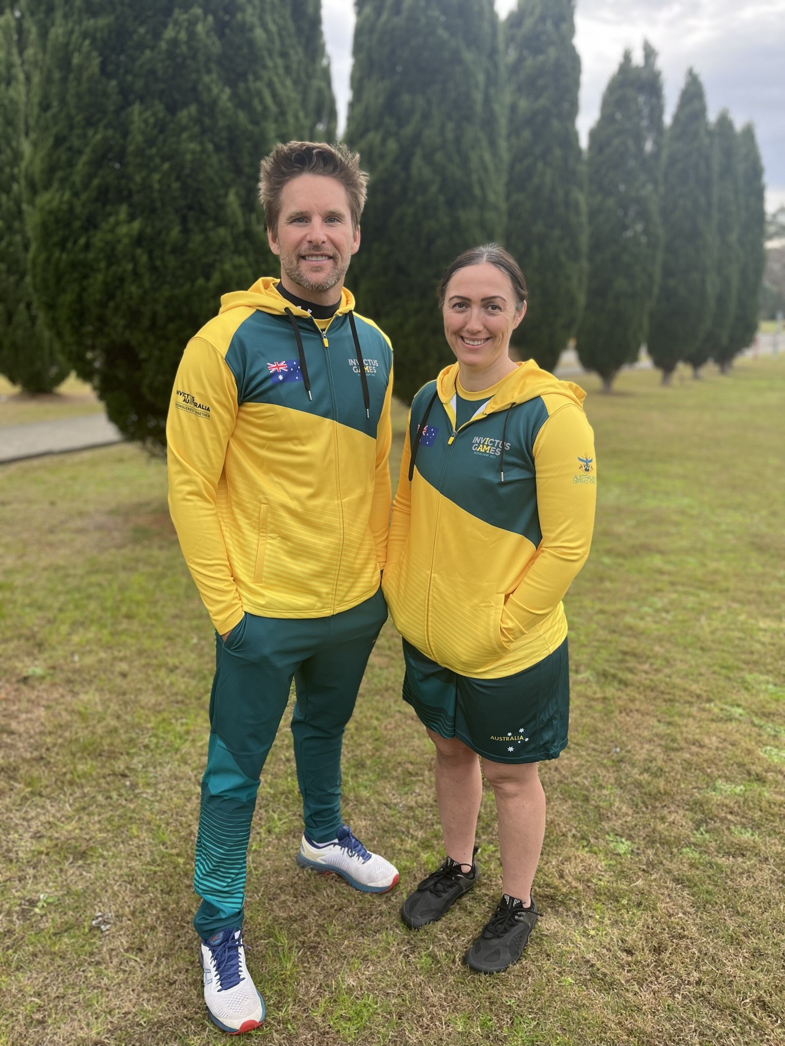 Commander Ryan Kelly and Francine Dudfield of Team Australia Invictus Games