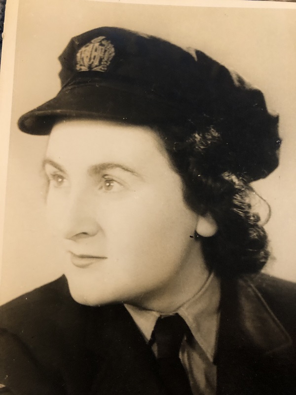 Portrait photo of young woman in WRAAF uniform