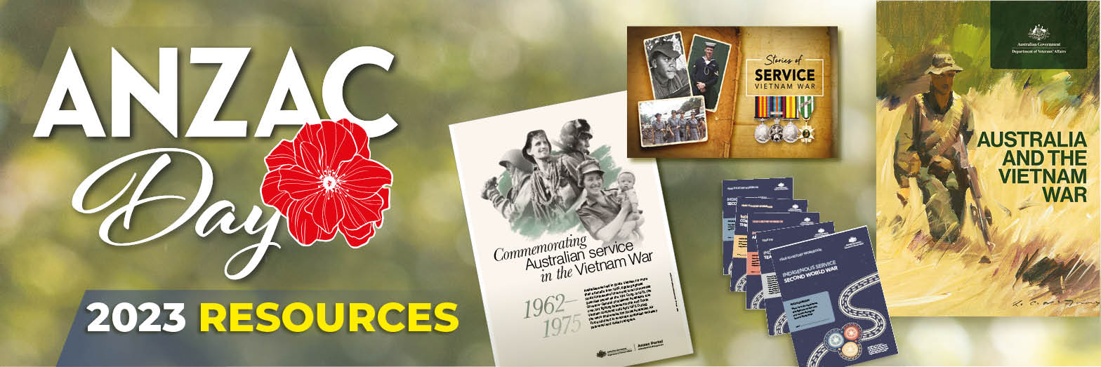 DVA Anzac Day 2023 Resources Pack banner