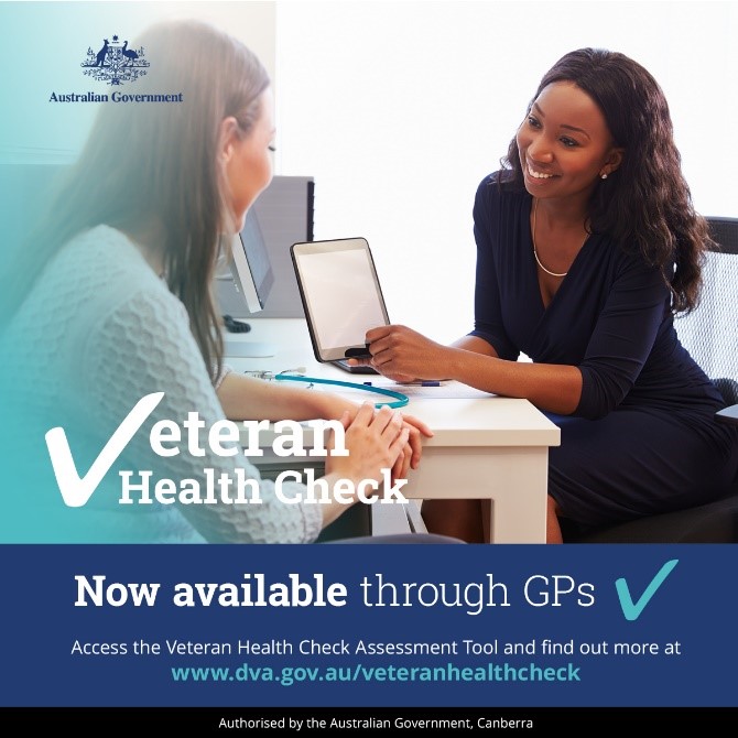 Promotional poster for Veteran Health Check