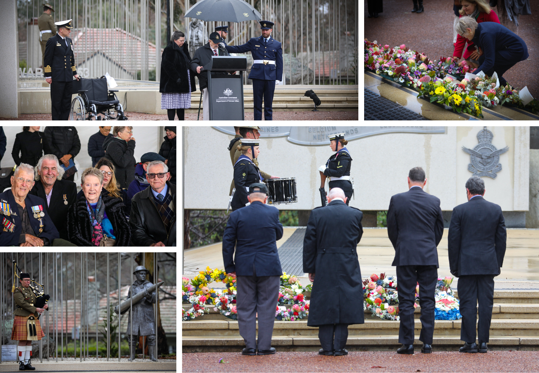 Members of the veteran community at the National Commemorative Service marking the 75th anniversary of Australian service in Korea