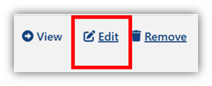 Screenshot to show how to select ‘Edit’ 