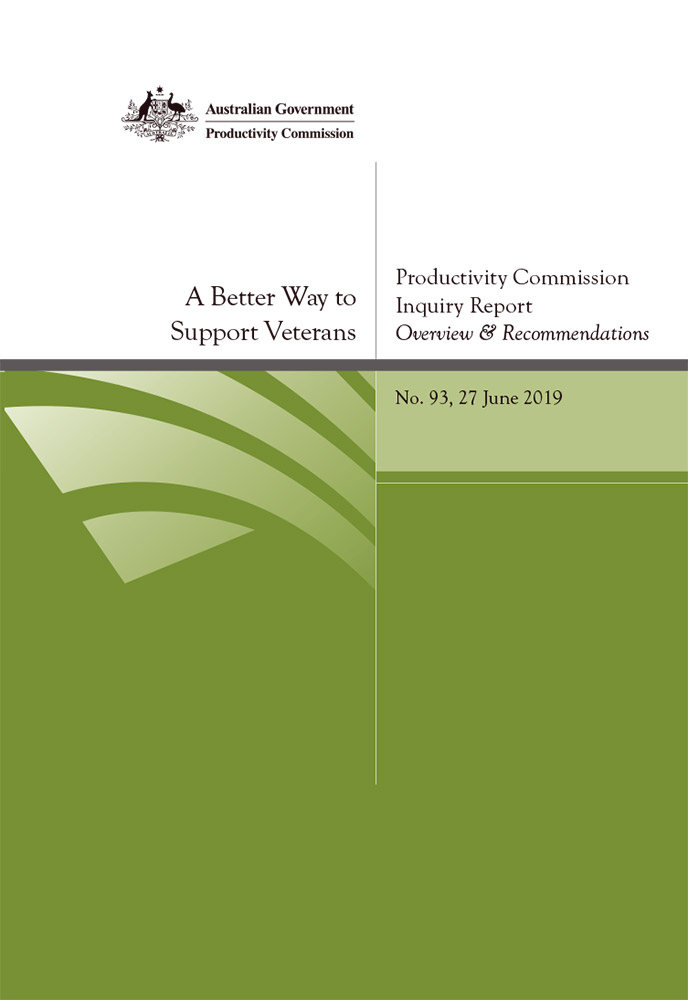 cover of publication entitled ‘A Better way to support veterans’