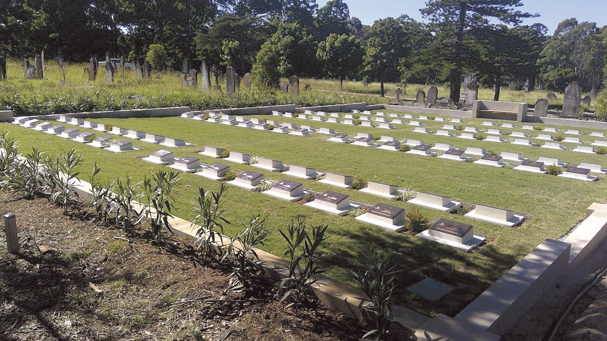 The refurbished ‘Old Army’ Anglican Section at Rookwood General Cemetery, Sydney