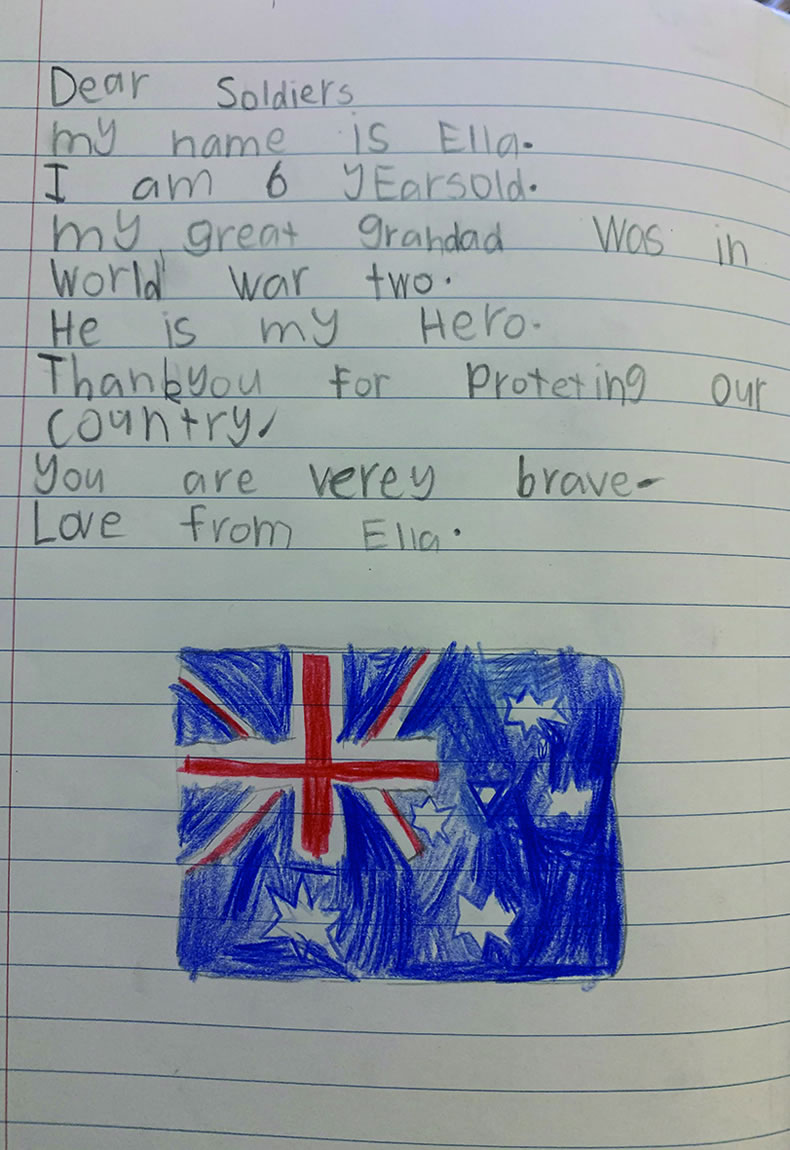 Ella’s letter.