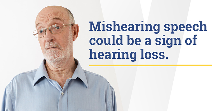 An elderly person appearing confused