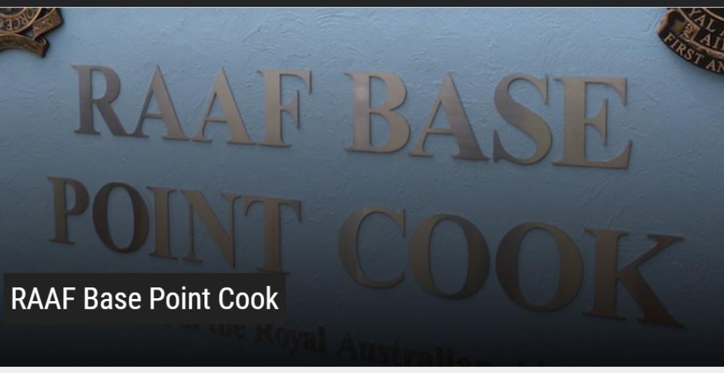 Sign saying 'RAAF Base Point Cook'