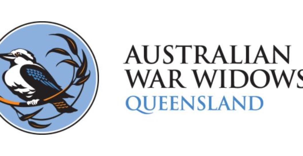 Australian War Widows Queensland logo, showing kookaburra