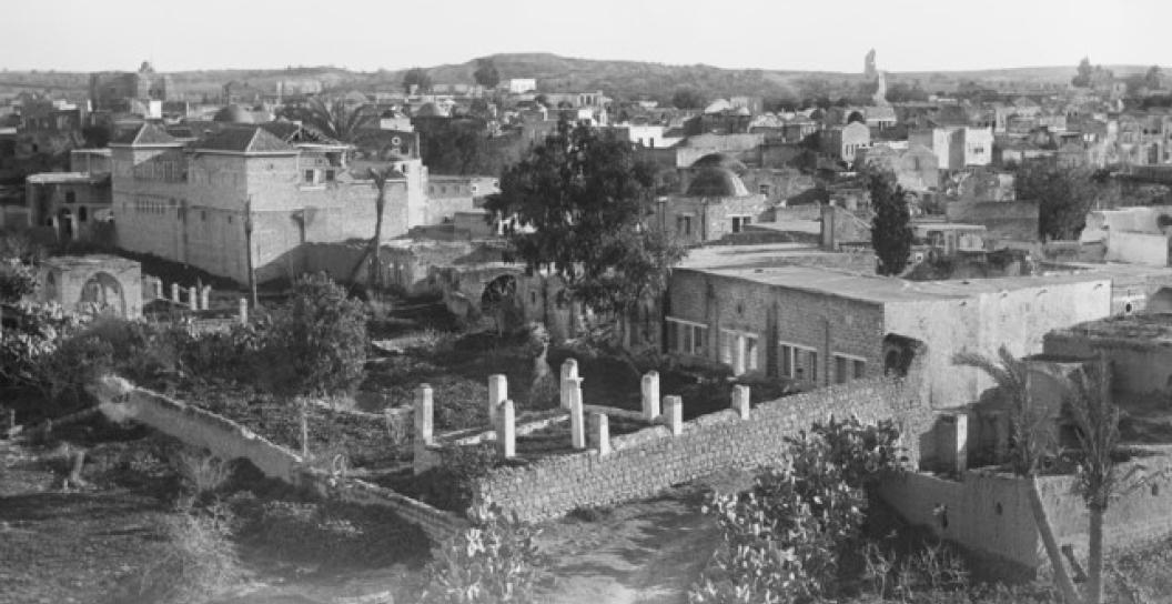 The town of Gaza in 1917