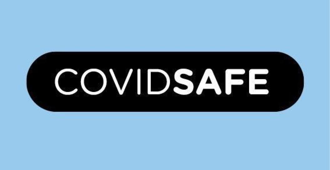 Graphic saying 'Covidsafe'