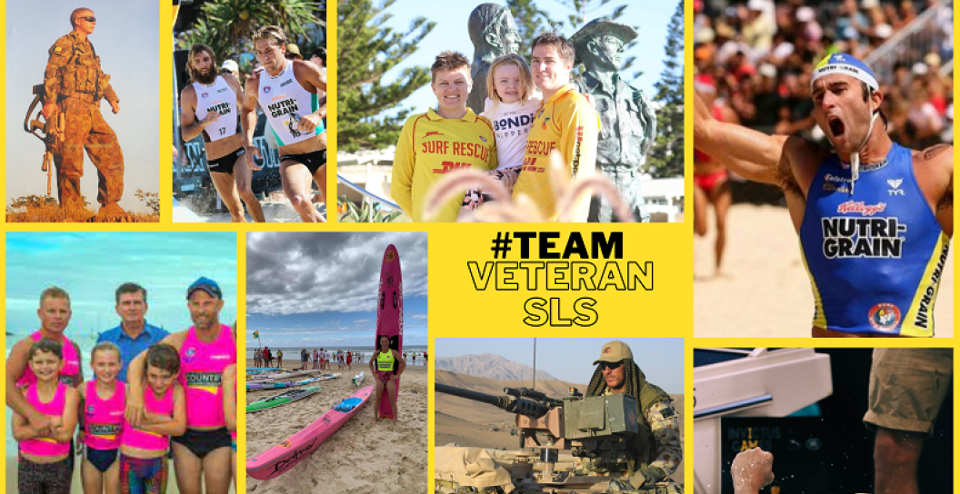 Montage of photos of various surf life savers