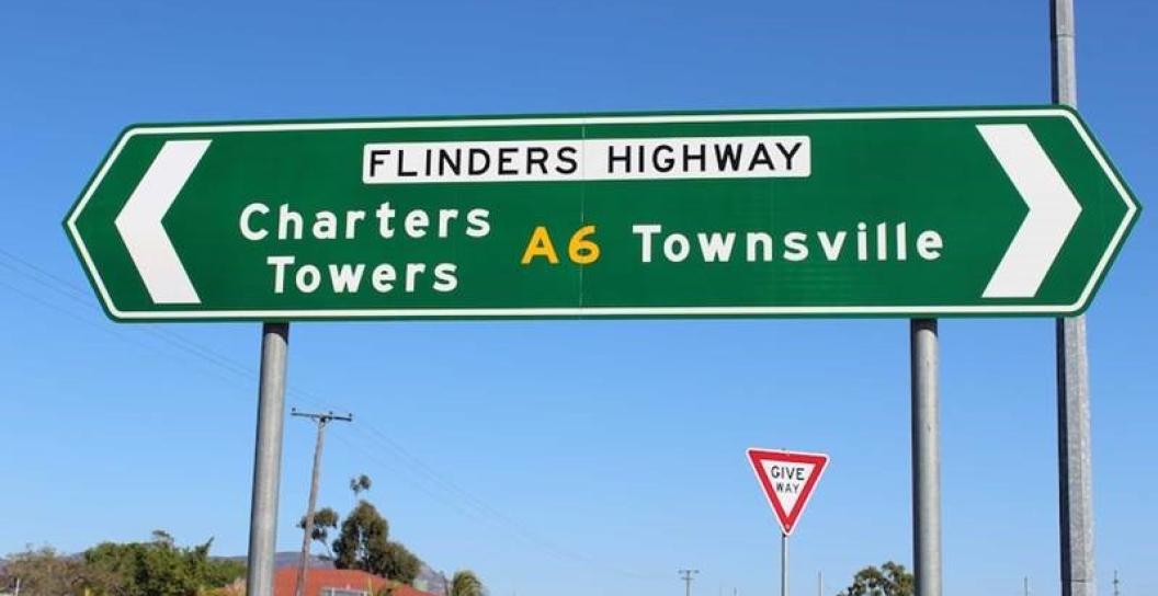 Townsville road sign