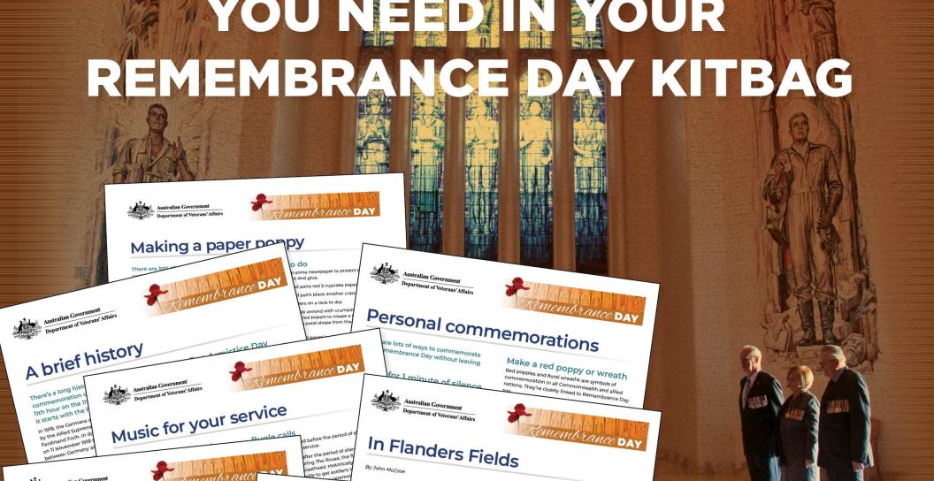 DVA Remembrance Day Kitbag 2022