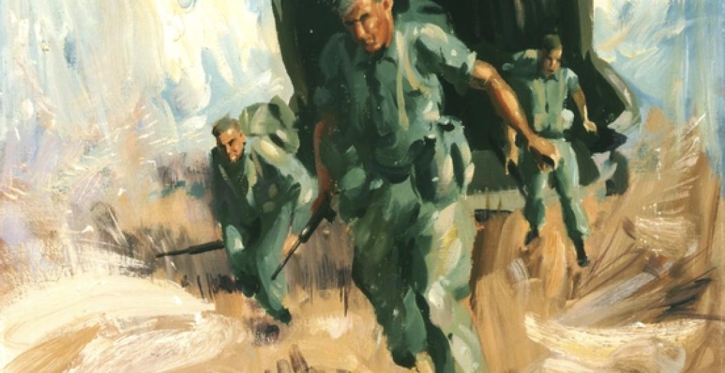 Vietnam War painting by Ken McFadyen