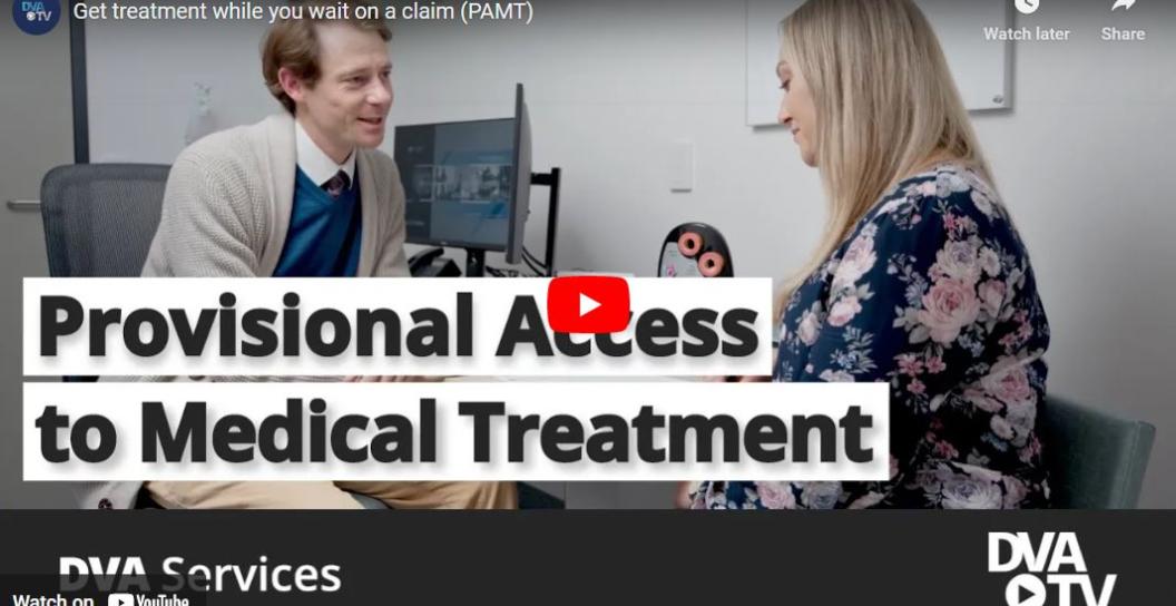 Screen shot of video showing GP chatting to patient