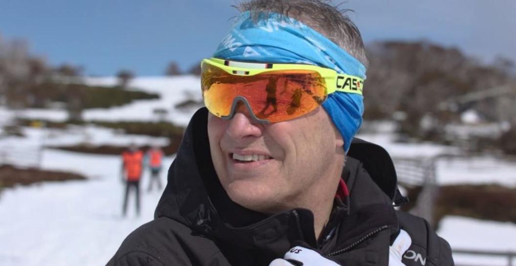Portrait photo of man in snowfield