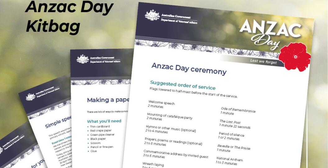 Anzac Day Kitbag 2023 banner