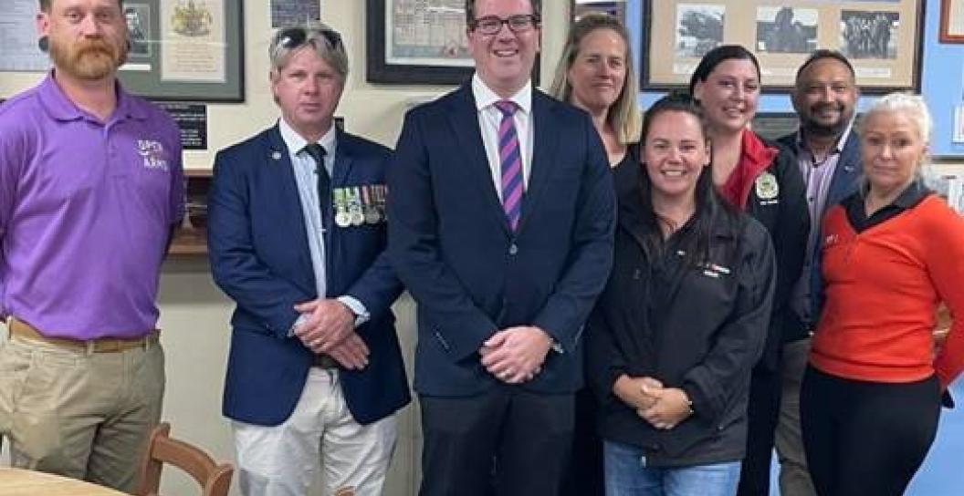 Minister for Veterans' Affairs and guests