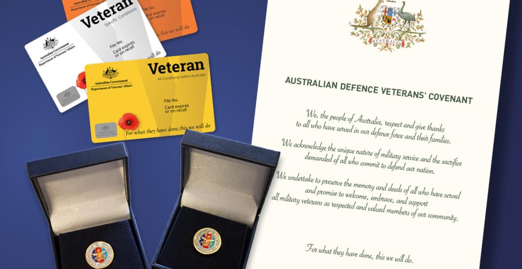 A Lapel Pin, Oath and Veteran Card are items issued under the Covenant.