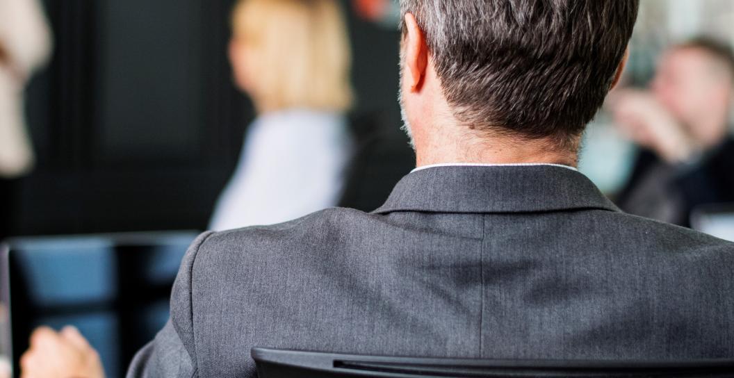 Person in a meeting