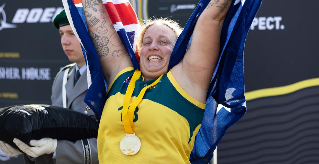 Ainsley Hooker, Invictus Australia competitor wins gold