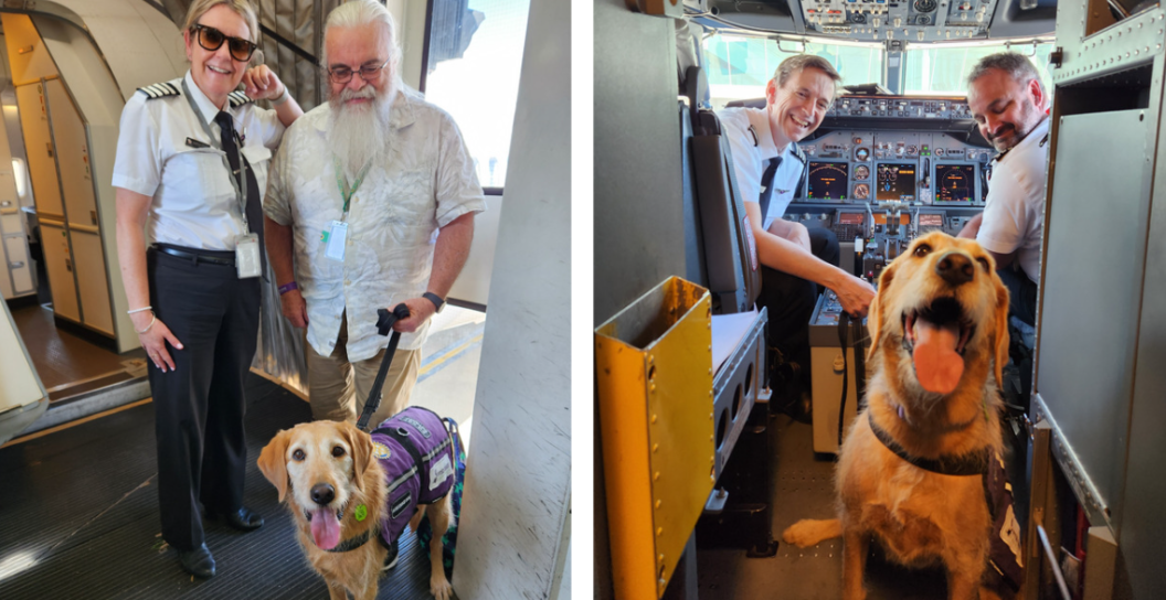 Rosie with pilots
