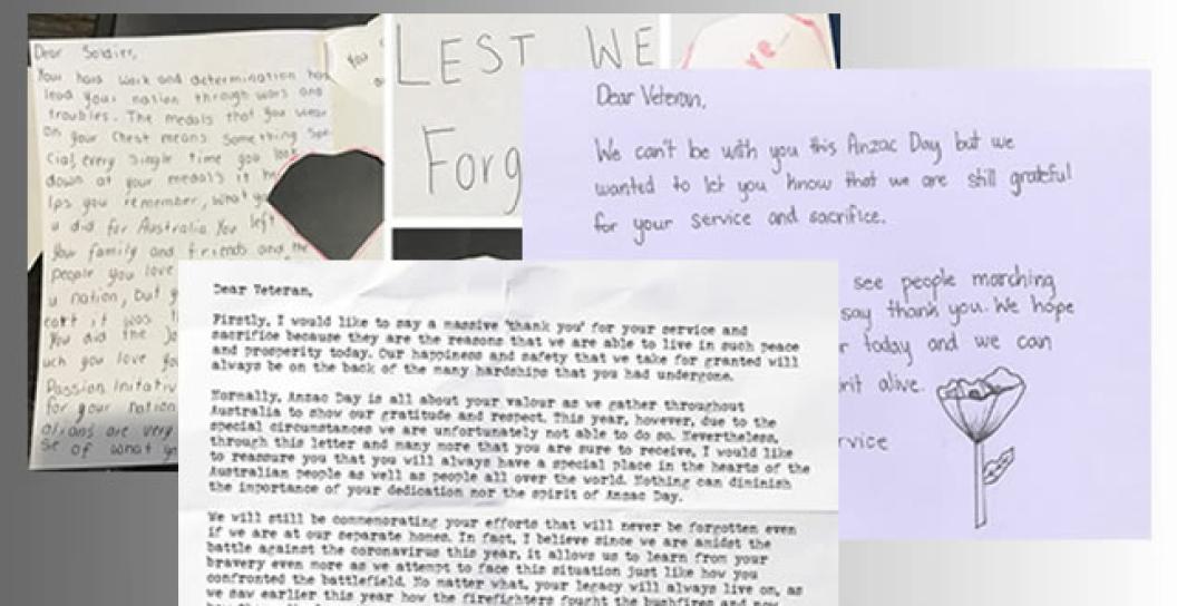 NSW school children letters to veterans