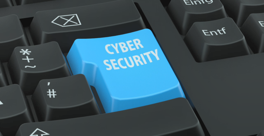 Photo of keyboard with cyber security key