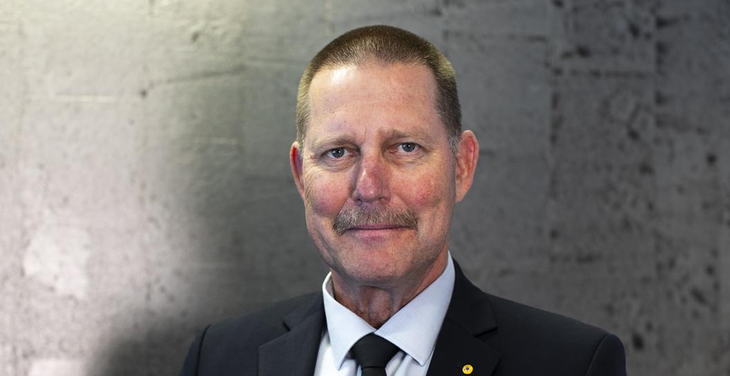 Studio portrait of man in his sixties