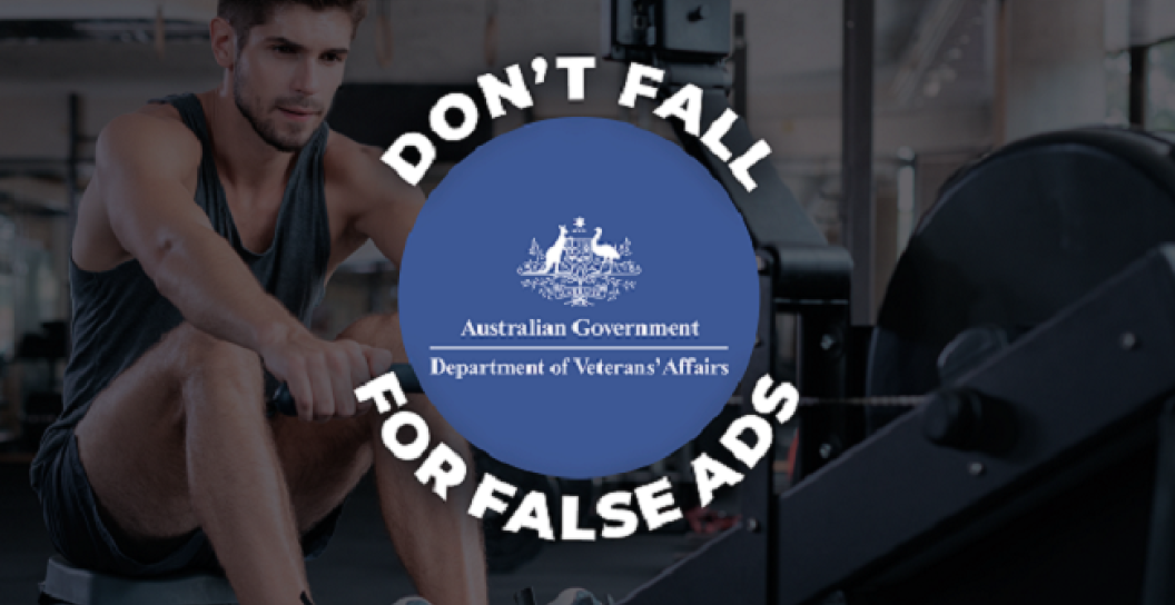 False advertising logo