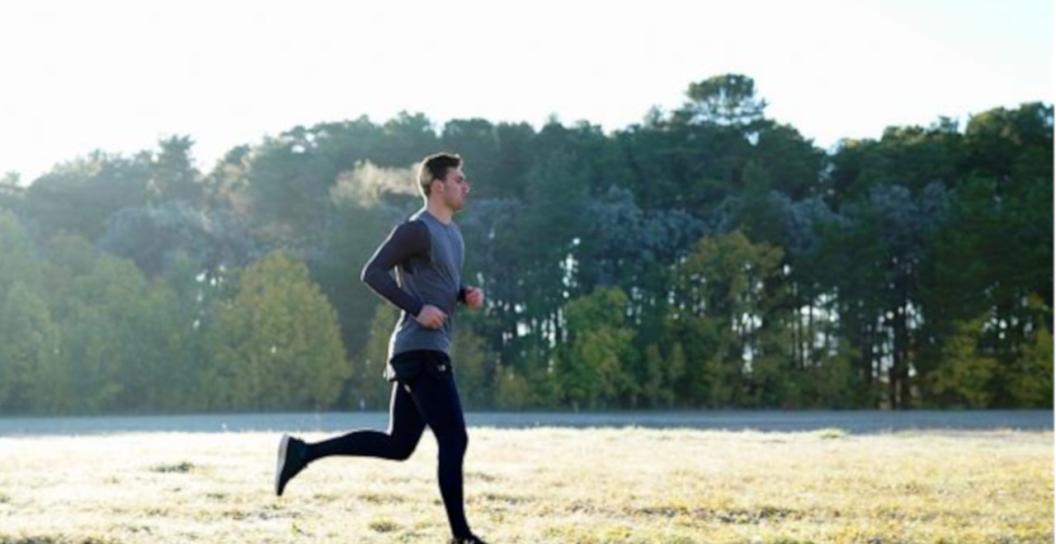 Man going for a jog