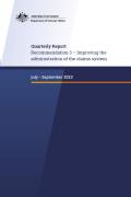 Recommendation 3  Quarterly Report - July - September 2023 - Improving the administration of the claims system