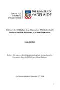 Cover of Mothers in the Middle East Area of Operations Study