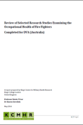 Cover of Firefighter Literature Review Report
